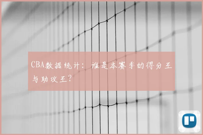 CBA数据统计:谁是本赛季的得分王与助攻王?